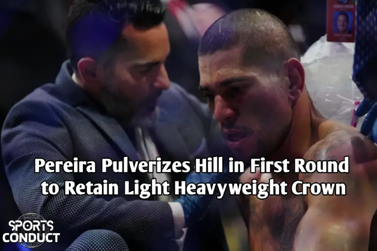 Pereira-Pulverizes-Hill-in-First-Round-to-Retain-Light-Heavyweight-Crown